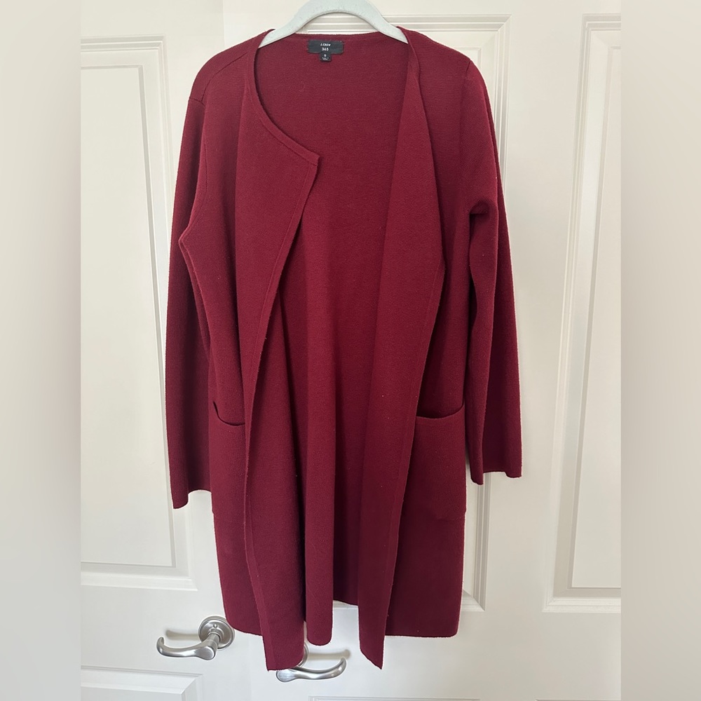 Jcrew long sweater blazer size S